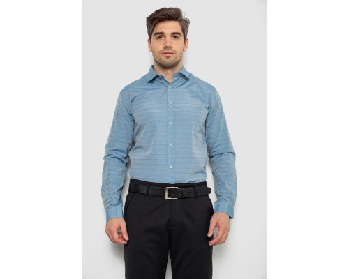 Рубашка мужская, цвет джинс, 214R823