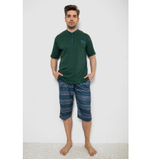 Піжама чоловіча, колір зелений, 243R2007