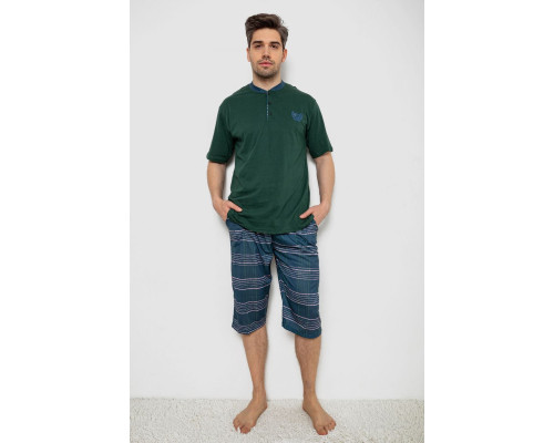 Пижама мужская, цвет зеленый, 243R2007