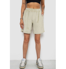 Шорти жіночі велюрові, колір оливковий, 238R106