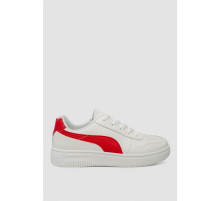 Кеди жіночі, колір біло-червоний, 248RR151