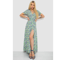 Сарафан с цветочным принтом, цвет молочно-синий, 241R179