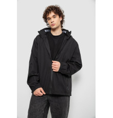 Вітровка чоловіча з принтом, колір чорний, 214R601-1