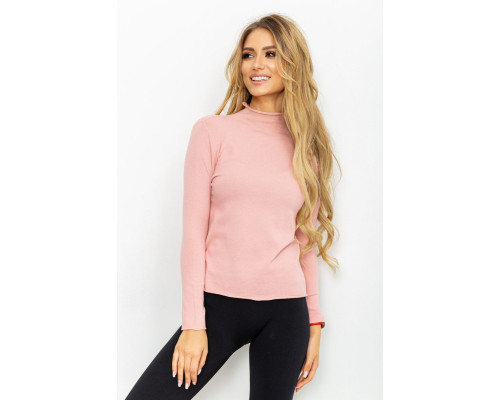 Гольф женский трикотажный, цвет пудровый, 131R152034