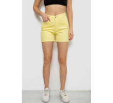 Шорти жіночі джинсові, колір жовтий, 182R1491