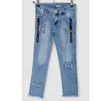 Джинсы для девочек, цвет голубой, 247R10050