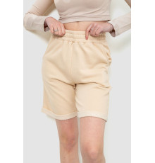 Шорти жіночі, колір бежевий, 102R7721 Шорти жіночі, колір бежевий, 102R7721