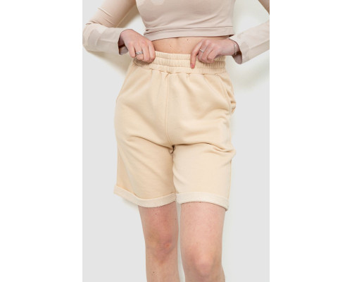 Шорты женские, цвет бежевый, 102R7721
