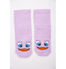 Бузкові жіночі шкарпетки, з принтом, середньої довжини, 167R337