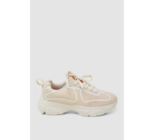 Кроссовки женские текстиль, цвет светло-бежевый, 248RCX418