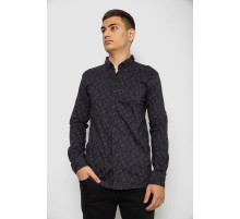 Рубашка мужская с принтом, цвет черный, 214R814