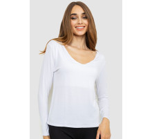 Тонкий женский лонгслив, цвет белый, 186R128