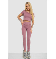 Костюм женский в рубчик, цвет сливовый, 221R3609