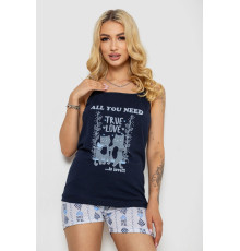 Пижама женская, цвет синий, 243R2502