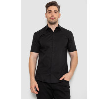 Сорочка чоловіча однотонна, колір чорний, 214R7117