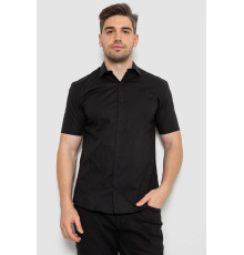 Рубашка мужская однотонная, цвет черный, 214R7117