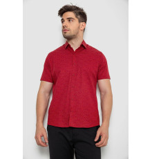 Рубашка мужская с принтом, цвет красный, 214R7339-1