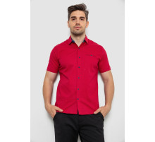 Рубашка мужская с принтом, цвет красный, 214R7143-1