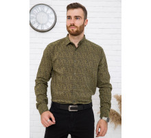 Сорочка чоловіча, хакі, натуральна бавовна, 511F015 колір Хакі