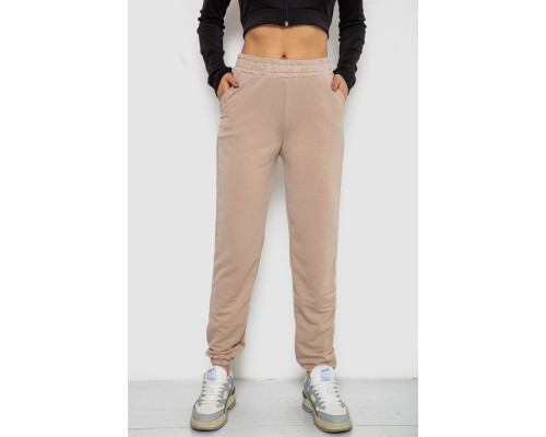 Спортивные штаны женские, цвет бежевый, 238R325