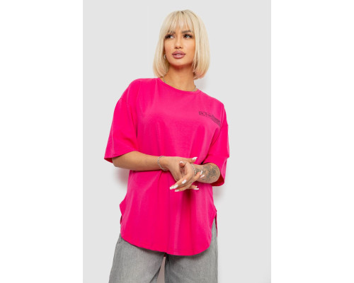 Футболка женская с принтом, цвет розовый, 244R2017
