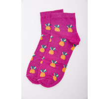 Женские носки, цвета фуксии с принтом, 167R362