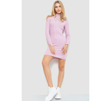 Сукня в'язана в рубчик, колір світло-рожевий, 204R173