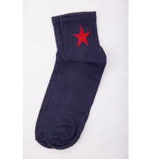 Женские носки, темно-синего цвета с принтом, 167R404