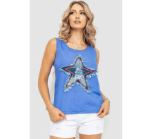 Майка жіноча, колір джинс, 172R102-1