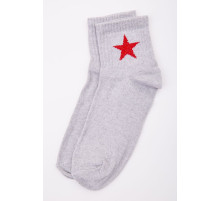 Женские носки, светло-серого цвета с принтом, 167R404