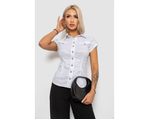 Сорочка класична в смужку, колір білий, 230R667-1