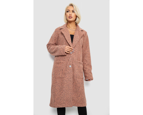 Пальто жіноче без підкладки, колір пудровий, 257R99