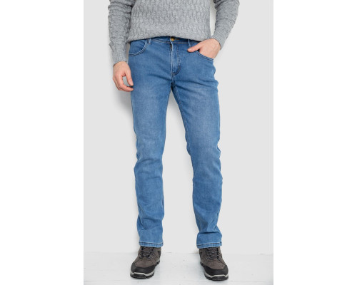 Джинси чоловічі на флісі, колір джинс, 254R2403