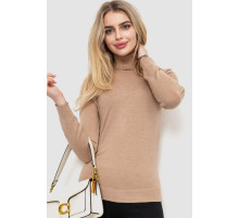 Гольф женский  однотонный, цвет бежевый, 244RA01