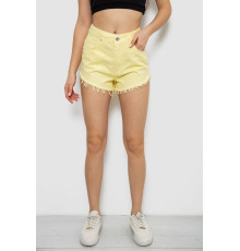 Шорти жіночі джинсові, колір жовтий, 182R1648S21