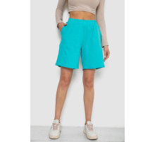 Шорти жіночі в рубчик, колір бірюзовий, 238R110