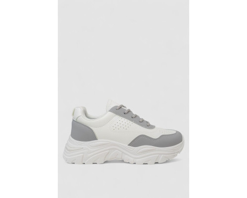 Кросівки жіночі, колір біло-сірий, 248RA70