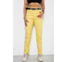 Джинси жіночі, колір жовтий, 182R00308