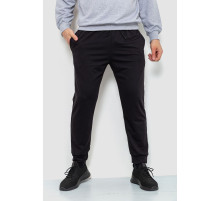 Спортивные штаны мужские двухнитка, цвет черный, 241R8005