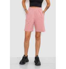 Шорти жіночі однотонні, колір пудровий, 102R326-1