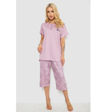 Пижама женская с принтом, цвет сиреневый, 243R6811