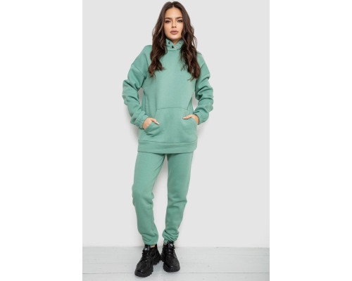 Спортивний костюм жіночий на флісі, колір оливковий, 102R7711