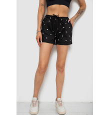 Шорти жіночі з принтом, колір чорний, 238R7164-1 Шорти жіночі з принтом, колір чорний, 238R7164-1