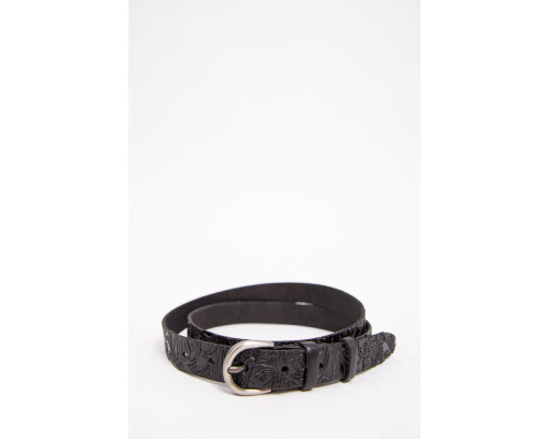 Жіночий ремінь, з класичною пряжкою, чорного кольору, 196R25YOW29