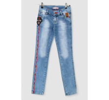 Джинси дитячі для хлопчиків, колір темно-блакитний, 247R1822