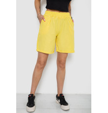 Шорты женские однотонные, цвет желтый, 238R315 Шорты женские однотонные, цвет желтый, 238R315