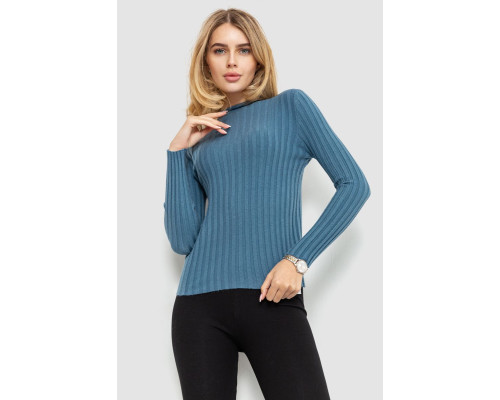 Гольф женский однотонный, цвет джинс, 204R038