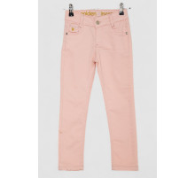 Джинси для дівчаток, колір персиковий, 247R10018