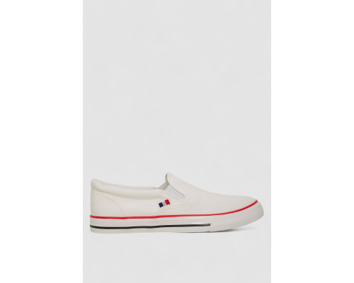 Кеди з тканини, колір білий, 248RLX02