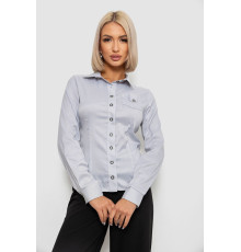 Рубашка классическая в полоску, цвет светло-серый, 230R644